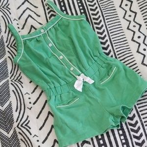 Janie & Jack Green Romper